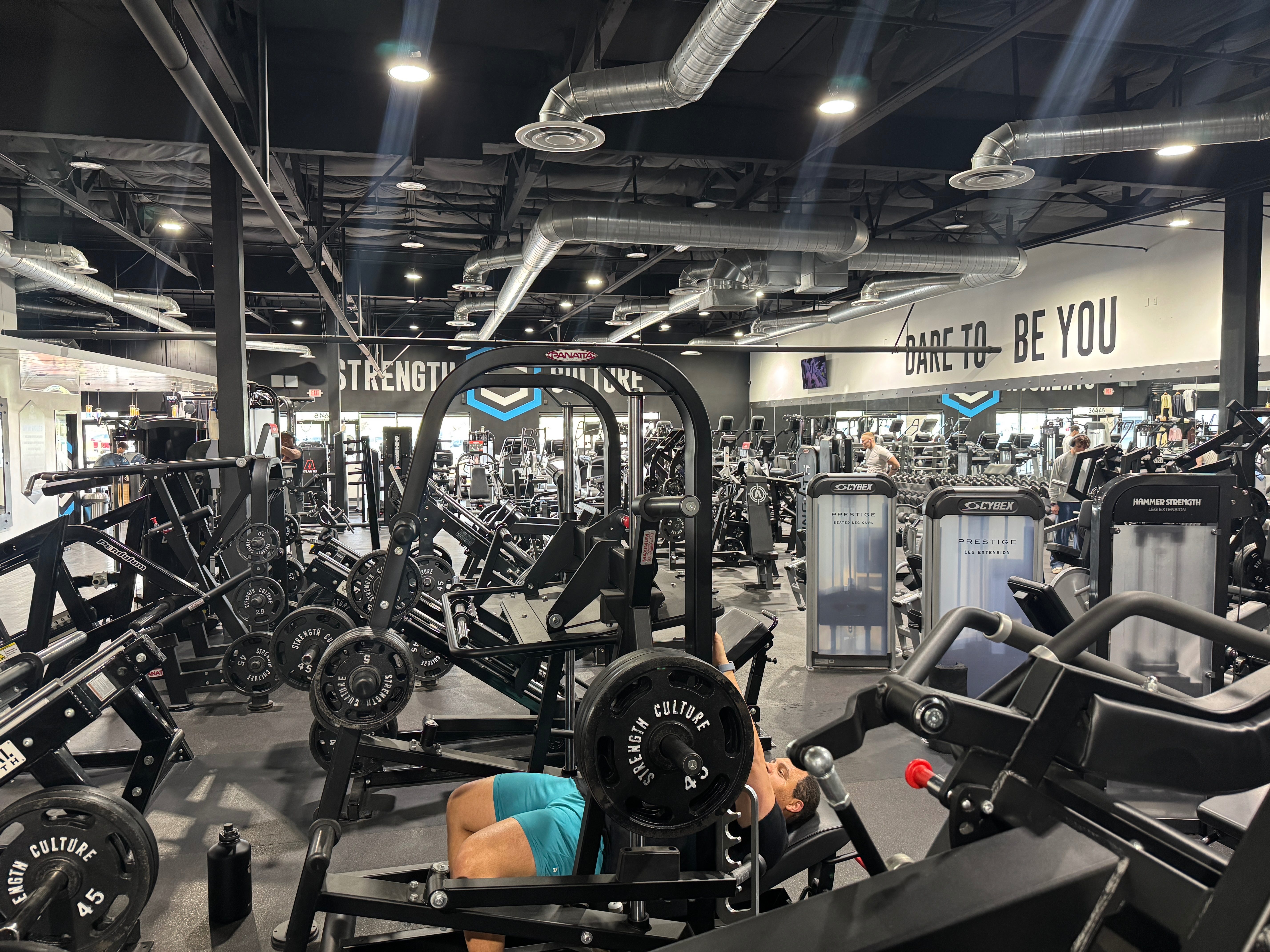 Real client training at Strength Culture Las Vegas — bench work with Jake Brechlin coaching